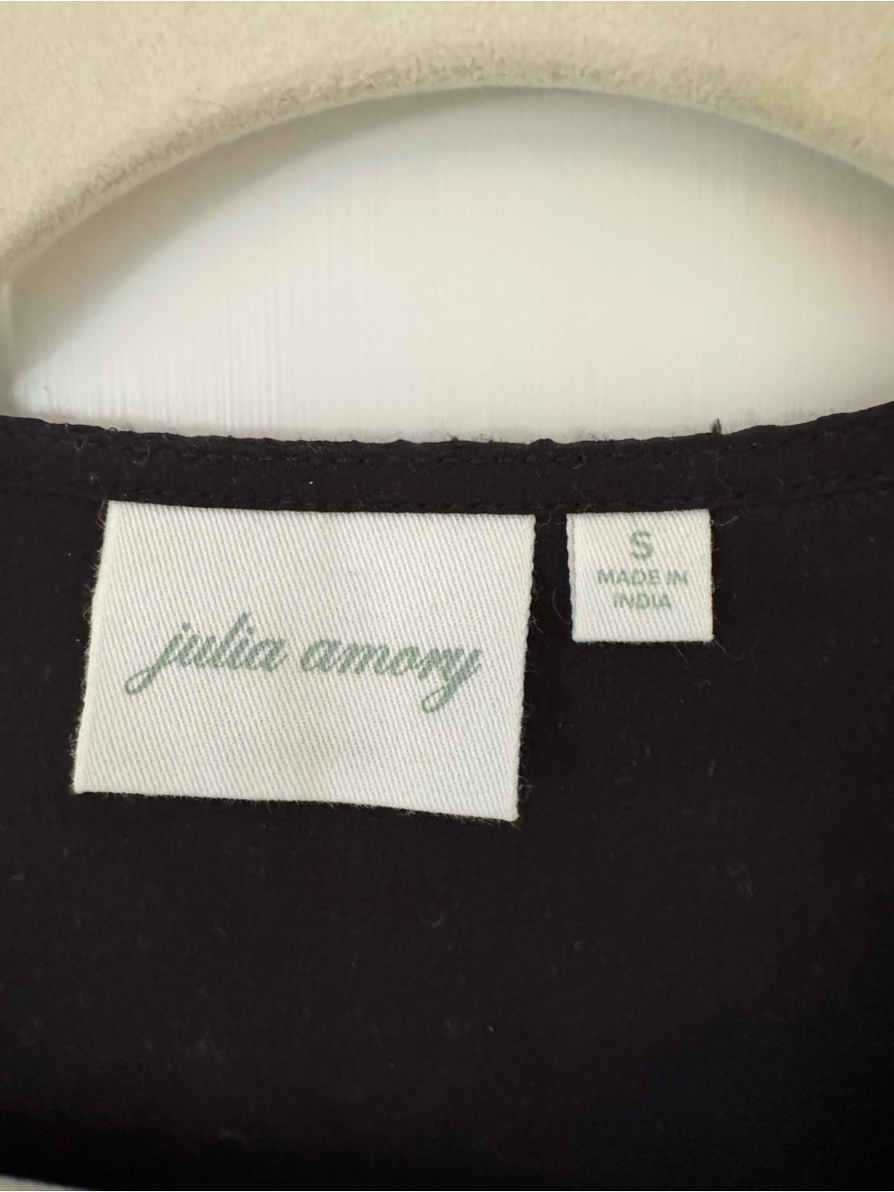 Julia Amory Blair Top Noir Silk Dupioni Size Small - Picture 7 of 7